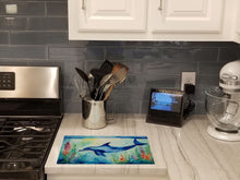 Load image into Gallery viewer, Dolphin Glass Cutting Boards – Durable, Decorative Kitchen Art Large