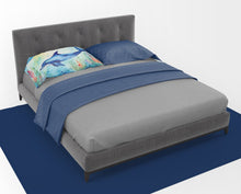 Load image into Gallery viewer, Dolphin Standard Pillowcase – Artistic Decorative Front, White Back