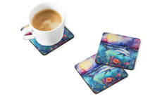 Load image into Gallery viewer, Dolphin Coasters - Set of 4 Lightweight Foam, Absorbent Drink Coasters