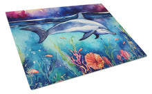 Load image into Gallery viewer, Dolphin Glass Cutting Boards – Durable, Decorative Kitchen Art Large