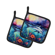 Load image into Gallery viewer, Dolphin Pot Holders - Set of 2 Decorative Kitchen Helpers | Made in the USA