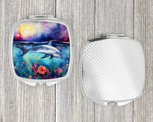 Load image into Gallery viewer, Dolphin Compact Mirror – Stylish Purse Mirror with Artistic Covers