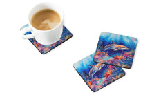 Load image into Gallery viewer, Dolphin Coasters - Set of 4 Lightweight Foam, Absorbent Drink Coasters