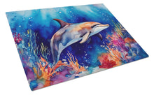 Load image into Gallery viewer, Dolphin Glass Cutting Boards – Durable, Decorative Kitchen Art Large