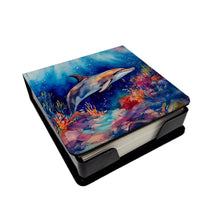 Load image into Gallery viewer, Dolphin PU Leather Note Paper Holder
