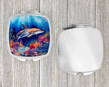 Load image into Gallery viewer, Dolphin Compact Mirror – Stylish Purse Mirror with Artistic Covers