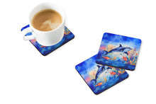 Load image into Gallery viewer, Dolphin Coasters - Set of 4 Lightweight Foam, Absorbent Drink Coasters