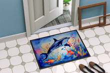 Load image into Gallery viewer, Dolphin Doormat - Large 24x36 – Indoor/Outdoor Floor Mat with Artistic Flair
