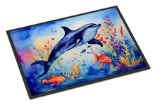 Load image into Gallery viewer, Dolphin Doormat - Large 24x36 – Indoor/Outdoor Floor Mat with Artistic Flair