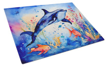 Load image into Gallery viewer, Dolphin Glass Cutting Boards – Durable, Decorative Kitchen Art Large