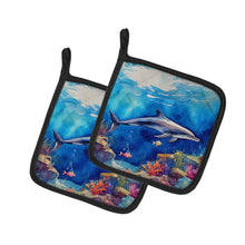 Load image into Gallery viewer, Dolphin Pot Holders - Set of 2 Decorative Kitchen Helpers | Made in the USA