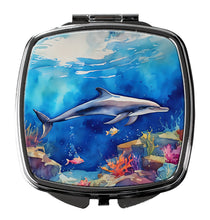 Load image into Gallery viewer, Dolphin Compact Mirror – Stylish Purse Mirror with Artistic Covers