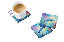 Load image into Gallery viewer, Dolphin Coasters - Set of 4 Lightweight Foam, Absorbent Drink Coasters