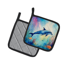 Load image into Gallery viewer, Dolphin Pot Holders - Set of 2 Decorative Kitchen Helpers | Made in the USA