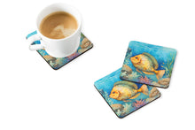 Load image into Gallery viewer, Flounder Coasters - Set of 4 Lightweight Foam, Absorbent Drink Coasters