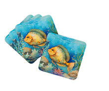 Load image into Gallery viewer, Flounder Coasters - Set of 4 Lightweight Foam, Absorbent Drink Coasters