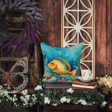 Load image into Gallery viewer, Flounder Throw Pillow - 14x14 Decorative Pillow – Art for Your Home &amp; Patio