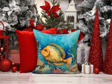 Load image into Gallery viewer, Flounder Throw Pillow - 14x14 Decorative Pillow – Art for Your Home &amp; Patio