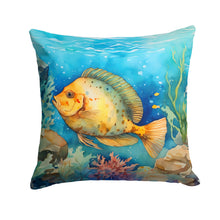 Load image into Gallery viewer, Flounder Throw Pillow - 14x14 Decorative Pillow – Art for Your Home &amp; Patio