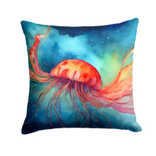 Load image into Gallery viewer, Jellyfish Throw Pillow - 14x14 Decorative Pillow – Art for Your Home &amp; Patio