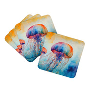 Load image into Gallery viewer, Jellyfish Coasters - Set of 4 Lightweight Foam, Absorbent Drink Coasters
