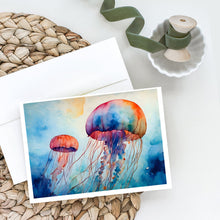 Load image into Gallery viewer, Jellyfish Greeting Cards - Blank Note Cards – 8-Pack of Artist-Designed Cards with Envelopes