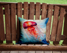 Load image into Gallery viewer, Jellyfish Throw Pillow - 14x14 Decorative Pillow – Art for Your Home &amp; Patio