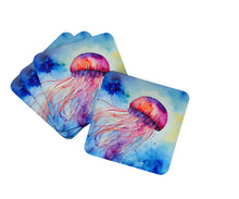 Load image into Gallery viewer, Jellyfish Coasters - Set of 4 Lightweight Foam, Absorbent Drink Coasters