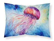 Load image into Gallery viewer, Jellyfish Standard Pillowcase – Artistic Decorative Front, White Back