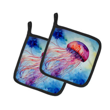 Load image into Gallery viewer, Jellyfish Pot Holders - Set of 2 Decorative Kitchen Helpers | Made in the USA