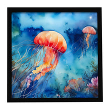 Load image into Gallery viewer, Jellyfish Framed Metal Print