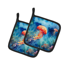 Load image into Gallery viewer, Jellyfish Pot Holders - Set of 2 Decorative Kitchen Helpers | Made in the USA