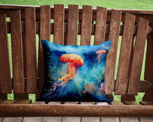 Load image into Gallery viewer, Jellyfish Throw Pillow - 14x14 Decorative Pillow – Art for Your Home &amp; Patio