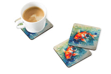 Load image into Gallery viewer, Koi Fish Coasters - Set of 4 Lightweight Foam, Absorbent Drink Coasters