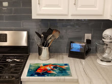 Load image into Gallery viewer, Koi Fish Glass Cutting Boards – Durable, Decorative Kitchen Art Large
