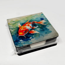 Load image into Gallery viewer, Koi Fish PU Leather Note Paper Holder