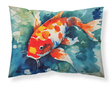 Load image into Gallery viewer, Koi Fish Standard Pillowcase – Artistic Decorative Front, White Back