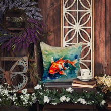 Load image into Gallery viewer, Koi Fish Throw Pillow - 14x14 Decorative Pillow – Art for Your Home &amp; Patio
