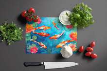Load image into Gallery viewer, Koi Fish Glass Cutting Boards – Durable, Decorative Kitchen Art Large