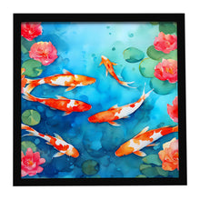 Load image into Gallery viewer, Koi Fish Framed Metal Print