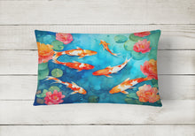Load image into Gallery viewer, Koi Fish Throw Pillow