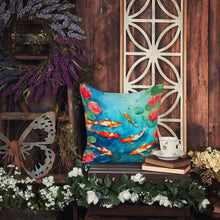 Load image into Gallery viewer, Koi Fish Throw Pillow