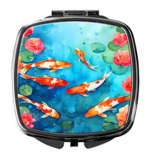 Load image into Gallery viewer, Koi Fish Compact Mirror – Stylish Purse Mirror with Artistic Covers
