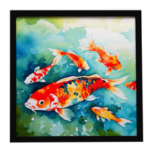 Load image into Gallery viewer, Koi Fish Framed Metal Print