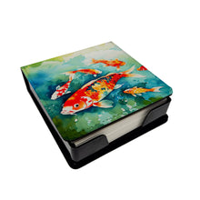 Load image into Gallery viewer, Koi Fish PU Leather Note Paper Holder