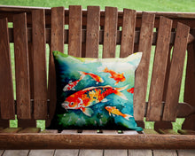 Load image into Gallery viewer, Koi Fish Throw Pillow - 14x14 Decorative Pillow – Art for Your Home &amp; Patio