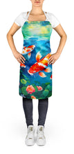 Load image into Gallery viewer, Koi Fish Apron – Artist-Designed Kitchen, BBQ &amp; Craft Apron