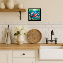 Load image into Gallery viewer, Koi Fish Framed Metal Print