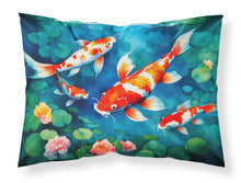 Load image into Gallery viewer, Koi Fish Standard Pillowcase – Artistic Decorative Front, White Back