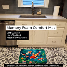 Load image into Gallery viewer, Koi Fish Memory Foam Kitchen Mat DAC2797RUG